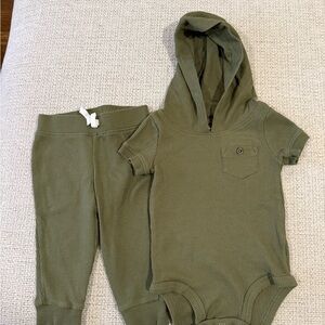Carter's Olive Green Baby Outfit